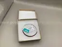 925 Sterling Silver &#x26; Ruby Bangle ( Retail Tag Price $2,899.00 )