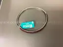 925 Sterling Silver &#x26; Ruby Bangle ( Retail Tag Price $2,899.00 )