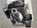 ASSORTED CAMERAS, SEWING MACHINE, WATCH, TIME RECORDER STAMP