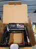 ASSORTED CAMERAS, SEWING MACHINE, WATCH, TIME RECORDER STAMP