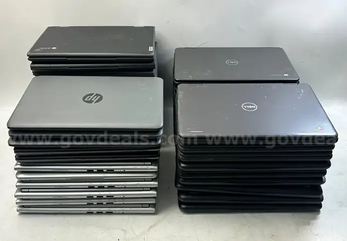 Lot of 42 Chromebook Laptops (Dell, HP, Lenovo, Samsung)