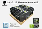 Lot of 16  Alienware Aurora R8 Core i7-9700K 32GB RAM RTX 2080 OC Gamer PC&#x27;s - TESTED