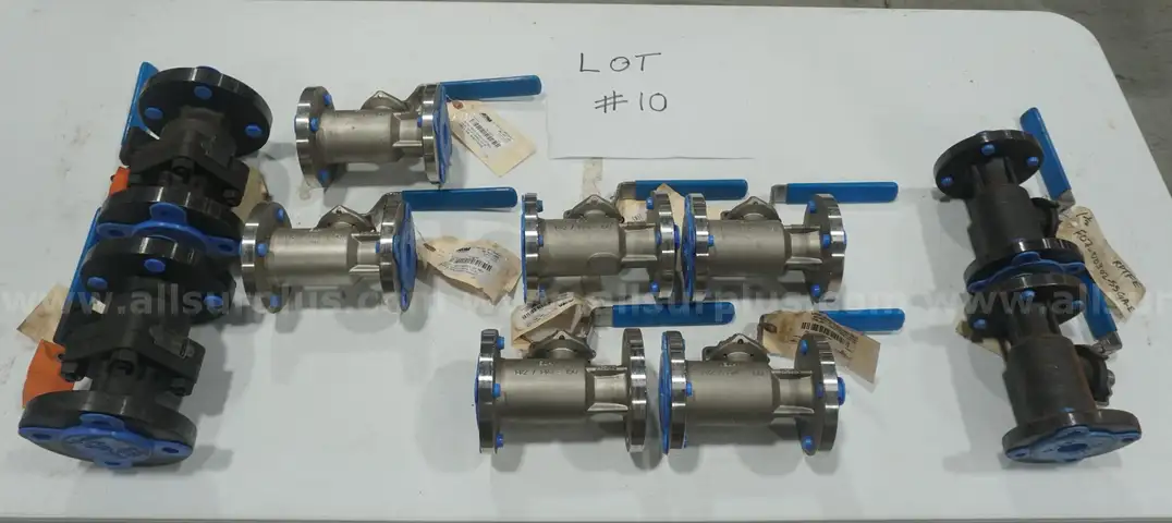 12 PCS. BALL VALVES BULK LOT, NEVER USED.