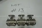 44 PCS. BALL VALVES BULK LOT, NEVER USED.