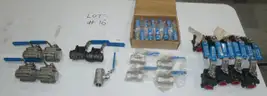 30 PCS. BALL VALVES BULK LOT, NEVER USED.