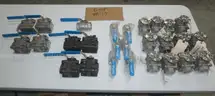 27 PCS. BALL VALVES BULK LOT, NEVER USED.