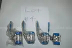 18 PCS. INLINE BALL VALVES BULK LOT, NEVER USED.