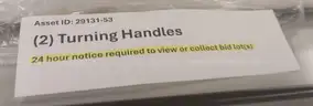 (2) Turning Handles