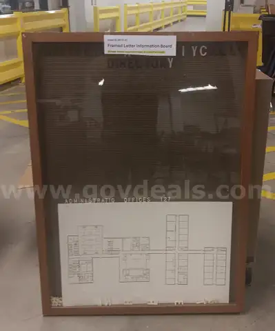 Framed Letter Information Board
