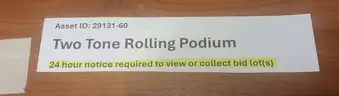 Two Tone Rolling Podium