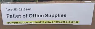Pallet of Office Supplies