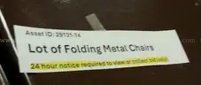 Lot of Folding Metal Chairs