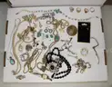 Miscellaneous Costume Jewelry and Various Coins