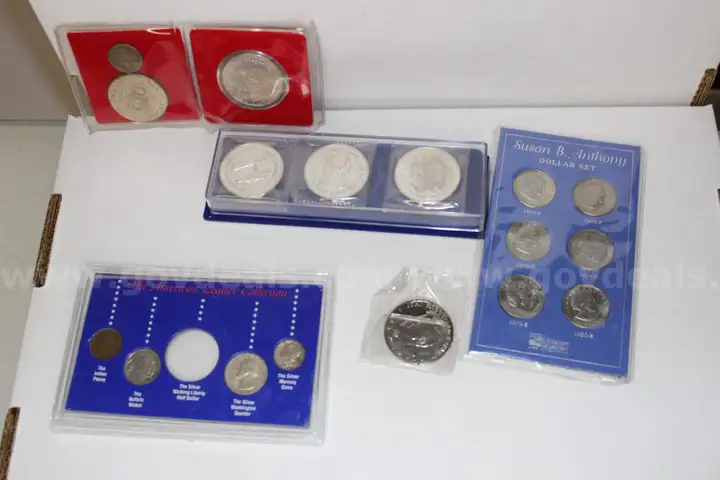 .999 Fine Silver Coins, Rare Collectibles, and Gold Plated Jewelry