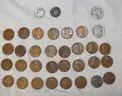 (2) 1981 Proof Sets, Wheat Pennies, Mercury Dimes, and Miscellaneous Costume Jewelry