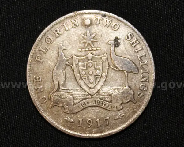 1917 Australian 2 Shillings
