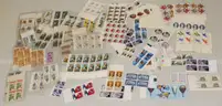 Large Mixed Lot- Hundreds of Stamps (some mint), Foreign Currency, and Jewelry