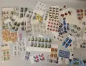 Large Mixed Lot- Hundreds of Stamps (some mint), Foreign Currency, and Jewelry
