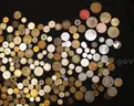 Large Mixed Lot- Hundreds of Stamps (some mint), Foreign Currency, and Jewelry