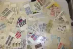 Large Mixed Lot- Hundreds of Stamps (some mint), Foreign Currency, and Jewelry