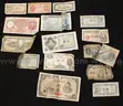 Large Mixed Lot- Hundreds of Stamps (some mint), Foreign Currency, and Jewelry