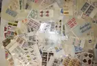 Large Mixed Lot- Hundreds of Stamps (some mint), Foreign Currency, and Jewelry