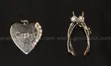 Seiko Watch, Heart Pendant and Brooch Lot