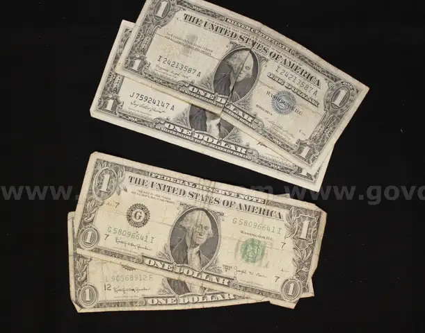 Silver Certificate $1 Bills and Commemorative Silver Coins