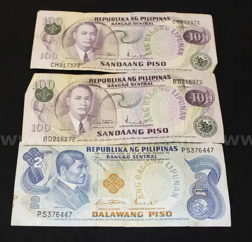 Currency from The Philippines and Various U.S. Coins