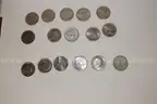 One lot of 16 Half Dollars and one $2 Bill