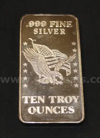 10oz Silver Bar, $2 Bills, and Eisenhower Dollars