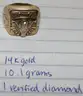 14k Gold Chain Necklace, 12 Rings, and Various Earrings and Pendants