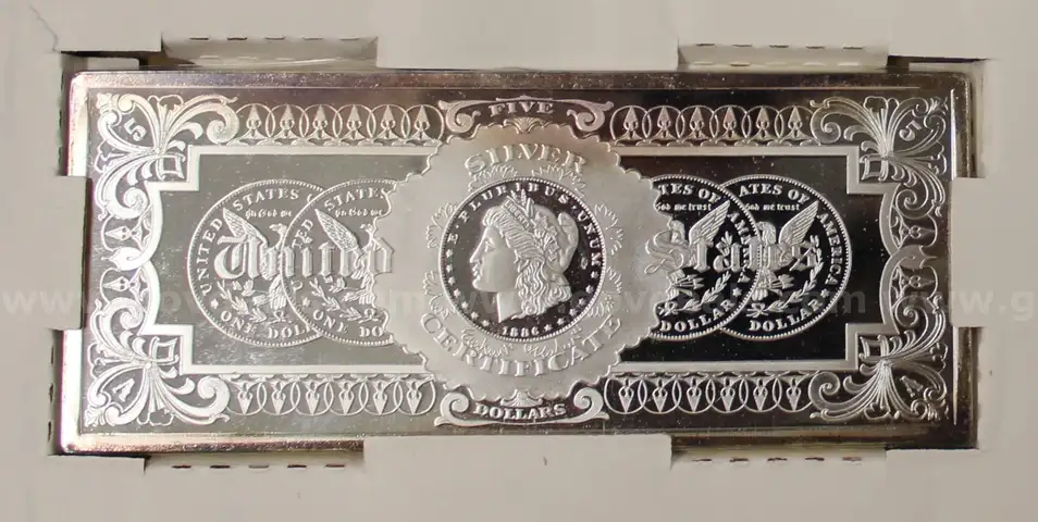 3lbs of Silver Bars, (6) Morgan Dollars and a Peace Dollar