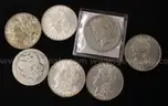 3lbs of Silver Bars, (6) Morgan Dollars and a Peace Dollar