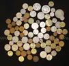 Vintage GE Light Meter and Various Currency
