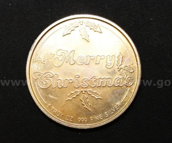 1994 1oz Silver Christmas Medallion