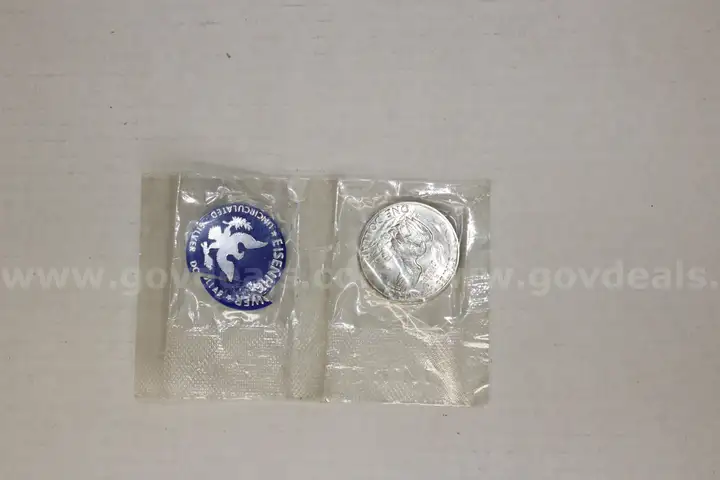 Uncirculated Eisenhower Silver Dollar