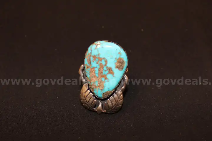 14k Gold Choker and Turquoise Ring