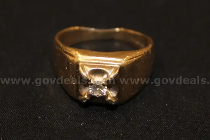 14k Gold Ring with Verified Diamond