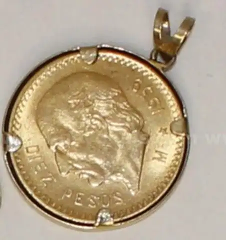 1982 South African Krugerrand, 1959 Mexico Gold 10 Pesos, 1865 8k Gold Coin, &#x26; Miscellaneous Jewelry