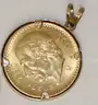 1982 South African Krugerrand, 1959 Mexico Gold 10 Pesos, 1865 8k Gold Coin, &#x26; Miscellaneous Jewelry