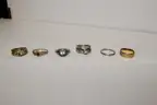 Mixed Lot With 6 Beautiful Rings &#x2013; Includes Engagement/Wedding Ring Set