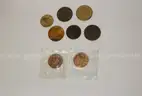 Little Daisy Pocket Watch and 8 souvenir coins