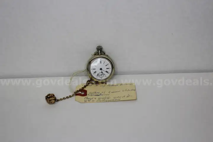 Little Daisy Pocket Watch and 8 souvenir coins