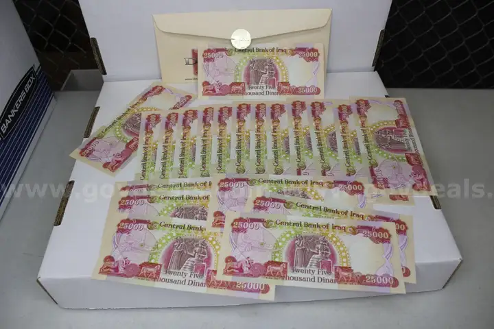 Set of 20 Twenty-Five Thousand Dinar bills