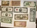 Mixed Currency Lot- Bills and Coins