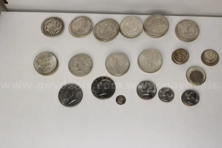 Various Silver Dollars and Unique Coins