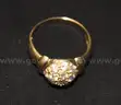 Gold Colored Ring and Jewelry Beads