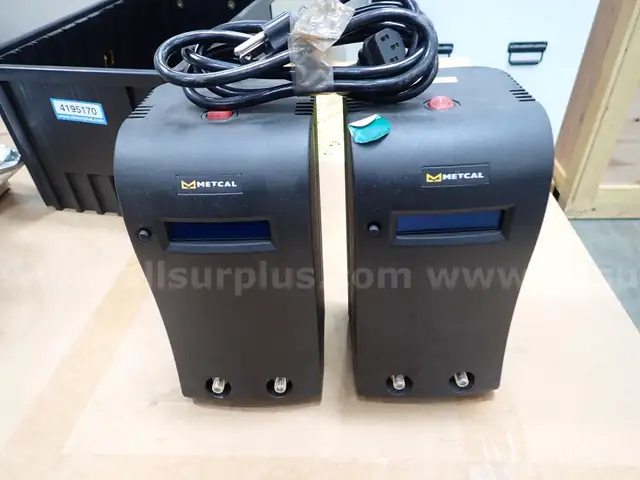 (Qty. 3) Metcal Soldering Systems, to Include: (2) MX-PS5200 and (1) MX-500P Soldering Systems
