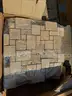 12&#x22;x12&#x22; Bone Travertine Mini Versailles Tumbled Interlocking Tile 260 qty